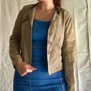 Military Styles Cropped Blazer